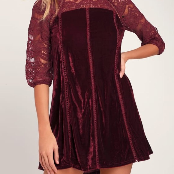 🌺05/01 HOST PICK🌺 LULUS VELVET SHIFT DRESS - Picture 2 of 4